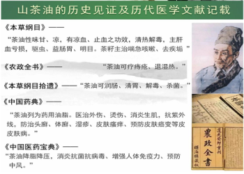 山茶油的歷史見(jiàn)證及歷代醫(yī)學(xué)文獻(xiàn)記載